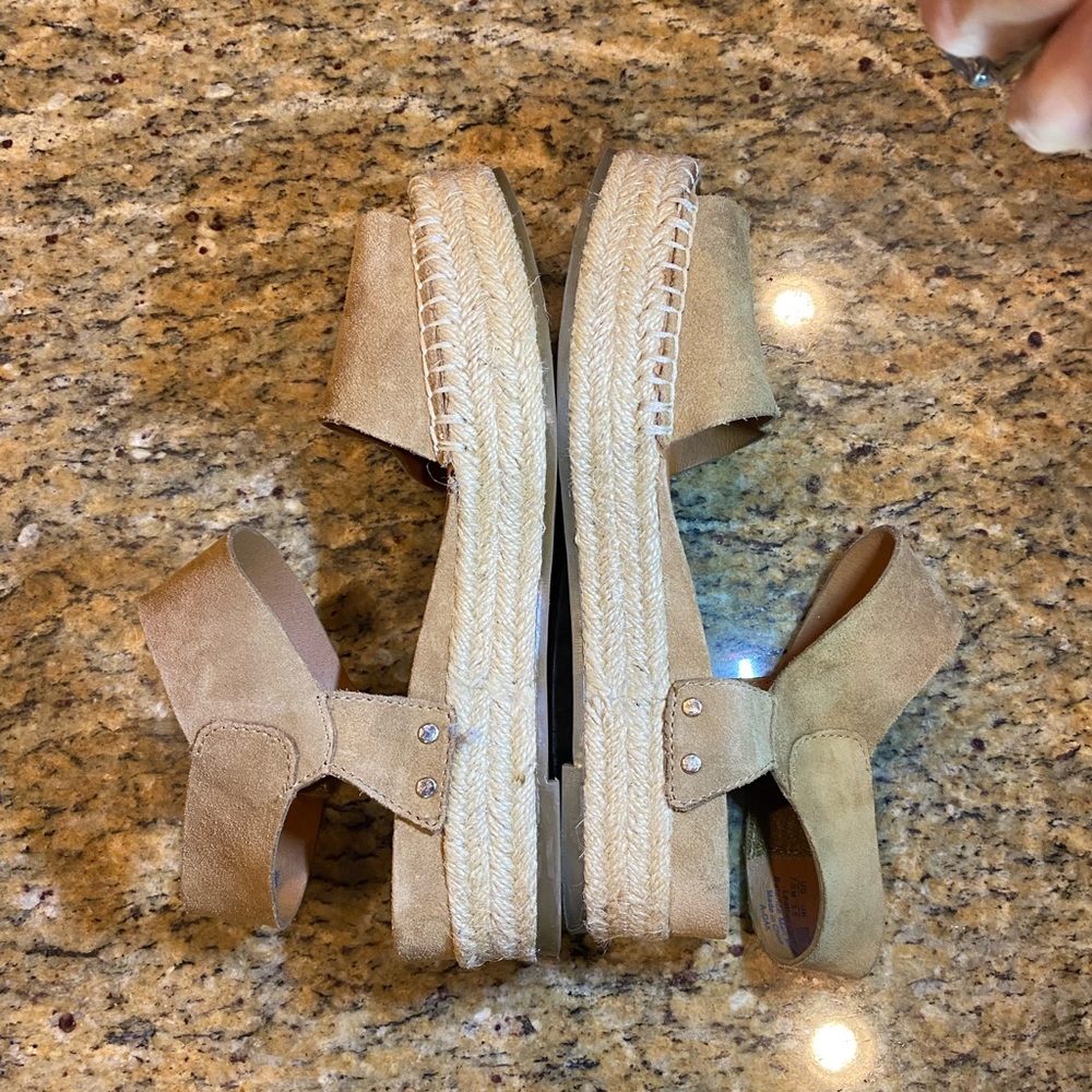 Franco Sarto Leather Espadrilles - Picture 4 of 11
